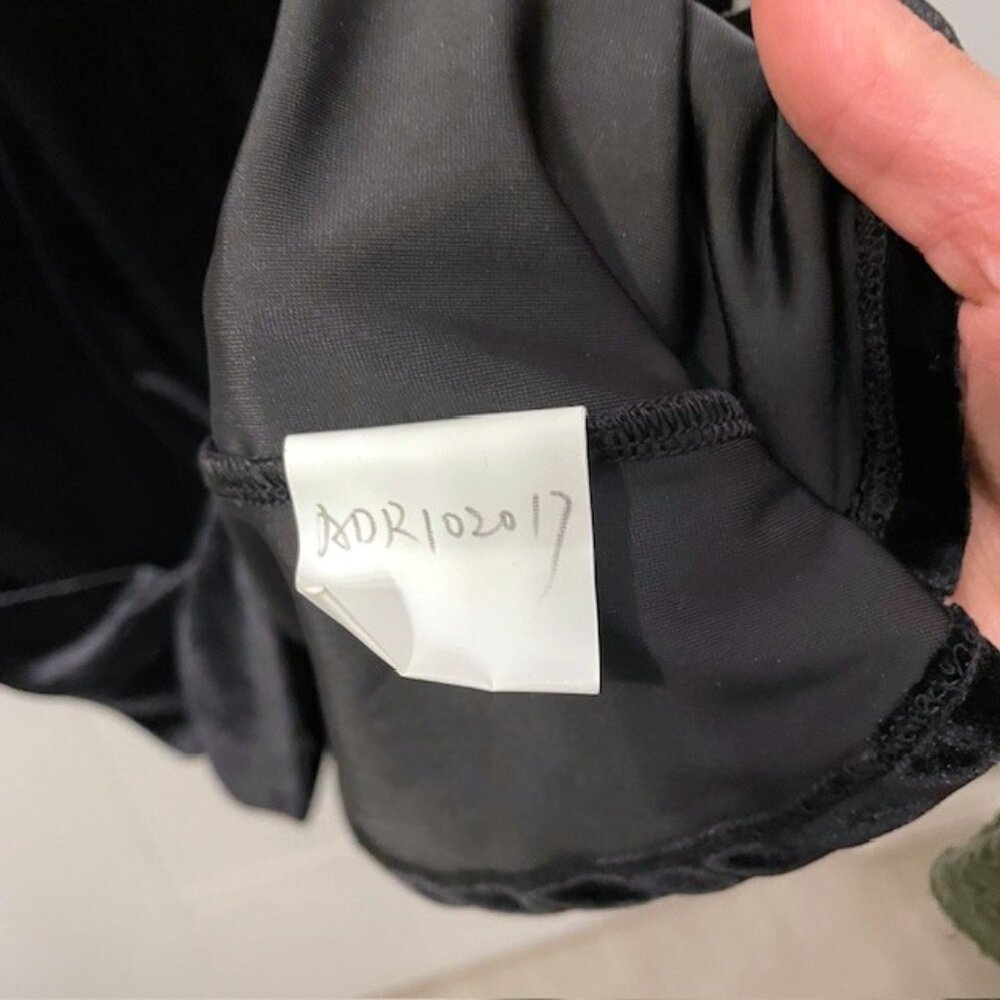 NEW ASTR Meghan Ruched Strapless Velvet Midi Dress Black Size Small - Picture 14 of 16